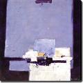 Abstract 'Purple, Black and White' Giclee Canvas Art
