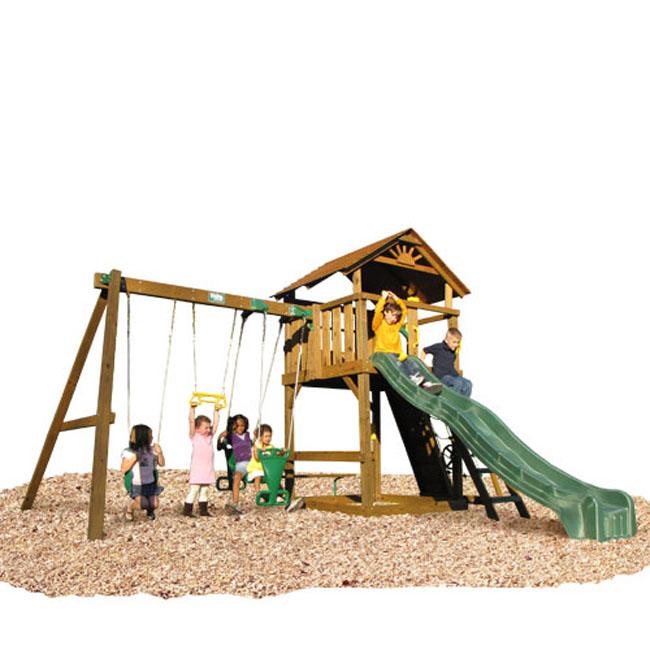 Play Time Stockbridge Series Swing Set with Chain Accessories Compare 