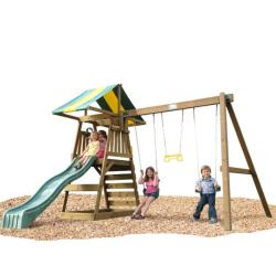 Play Time Sudbury Series Swing Set with Rope Accessories