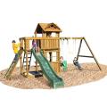 Play Time Cambridge Series Swing Set with Rope Accessories
