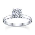 Platinum 3/4ct TDW Diamond Solitaire Engagement Ring (H-I, SI1-SI2)