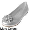 Journee Collection Girl's 'Foy-9' Rhinestone Accent Ballet Flats