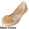 Journee Collection Women's 'Hunter-49' Heart Ornament Ballet Flats