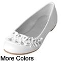 Journee Collection Girls' 'Paz-9' Ruffle Accent Ballet Flats