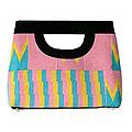 Cotton Kente 'Pink is Sweet' Large Tote Handbag (Ghana)