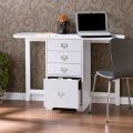 London White Fold-Out Organizer and Craft Desk