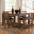 Kai Oak Brown Casual 6-piece Counter Height Dining Set