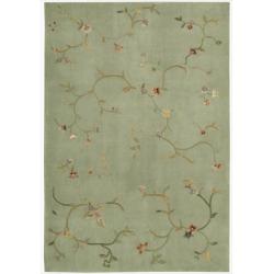 Hand-tufted Green Spring Hill Rug (7'9 x 9'9)