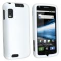 White Rubber Coated Case for Motorola Atrix MB860 4G