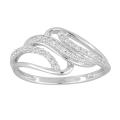 Sterling Silver 1/4ct TDW White Diamond Fashion Ring (I-J, I2)
