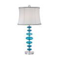 Island Blue Glass Buffet Table Lamp