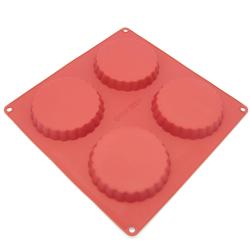 Freshware 4-cavity Silicone Jumbo Tart Pan