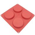 Freshware 4-cavity Silicone Jumbo Tart Pan