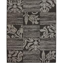 Alexa Belgium Modern Brown Rug (5' x 7')