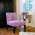 angelo:HOME Bradstreet Modern Damask Provence Purple Upholstered Armless Chair