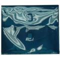 Plastic Teal 2-pocket Open-end Envelope with Velcro Closure (Pack of 12)