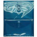 Plastic Teal 2-pocket Open-end Envelope with Velcro Closure (Pack of 12)