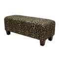 Ethan Black Leopard Bench