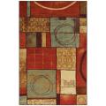 Loose Ends Red Abstract Rug (8' x 10')