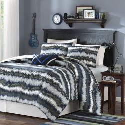 Luke Blue 3-piece Twin-size Comforter Set