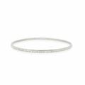 Lux CZ Sterling Silver Cubic Zirconia Bangle Bracelet