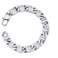 Stainless Steel Men's Fancy Link Bracelet