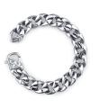 Stainless Steel Men's 8.5-inch Curb Chain Bracelet