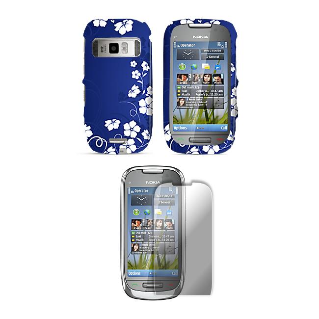 Nokia Astound/ Nokia C7 00 Midnight Flowers Case with Screen Protector 