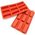 Freshware 9-cavity Narrow Loaf Silicone Mold/ Baking Pans (Pack of 2)