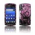 Luxmo Sony Xperia Play Black Swirl Protector Case