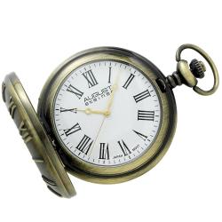 August Steiner Men's Walking Liberty Half Dollar Antique Gold Pocket Watch