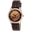 August Steiner Women's Indian Head Penny Collectors Rose Coin Watch