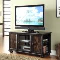 Paulo Poplar Wood Walnut Finish TV Console