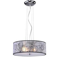 3-light Floral Shade Pendant Chandelier
