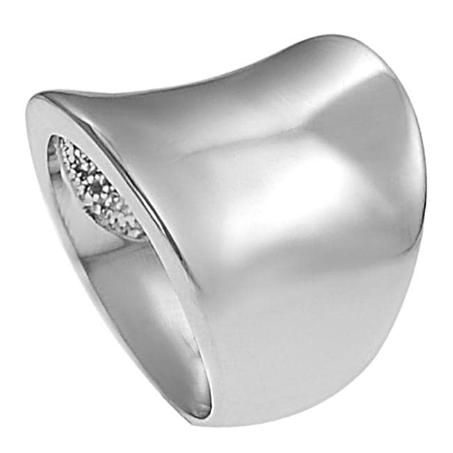 Silvertone Tapered Ring