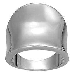 Silvertone Tapered Ring