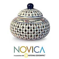 Handcrafted Ceramic 'Sweetest One' Jar (Mexico)
