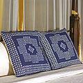 Set of 2 Cotton 'Hmong Indigo' Cushion Covers (Thailand)