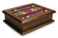 Alder Wood and Cotton 'Maya Ducklings' Tea Box (Guatemala)