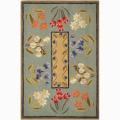 Guideposts relating to rug Set Hand-hooked Green Floral Wool Rug (Set of 2) (2' x 3')