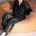 Rayon 'Jungle Sun' Batik Robe (Indonesia)