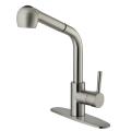 VIGO Stainless Steel Pull-Out Spray Kitchen Faucet with Deck Plate