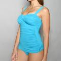 Jantzen Women's Teal Maillot Vamp One-piece Swimsuit