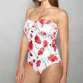 Jantzen Women's Red Floral One-piece Swimsuit