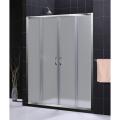 Visions Frosted Glass Shower Door/ Amazon Shower Base Tub to Shower Kit