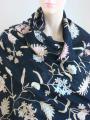Selection Privee 'Oceane' Floral Embroidered Wool Shawl