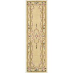 Brilliante Ivory/ Red Wool Rug (2' x 7'6)