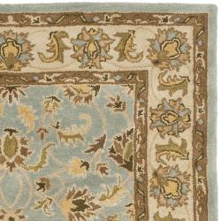 Handmade Heritage Kashmar Light Blue/ Beige Wool Rug (8'3 x 11')