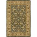 Handmade Heritage Kashen Blue/ Beige Wool Rug (4' x 6')