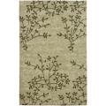 Before it Handmade Soho Moments Green New Zealand Wool Rug (5'x 8')